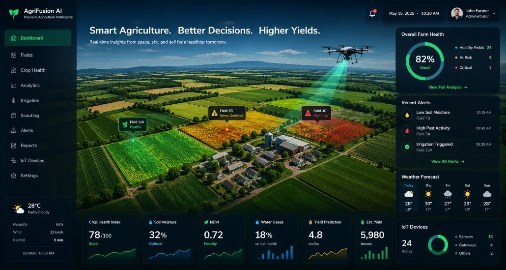 AgriFusion AI Dashboard